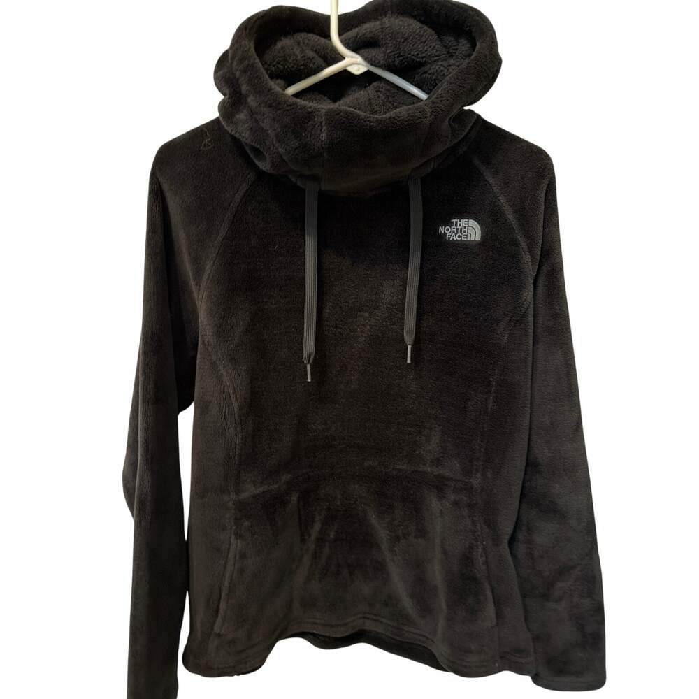 The North Face Women's Black Fleece Cowl Neck Pullover Hoodie Size Large NWOT